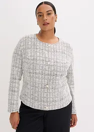 Cardigan in bouclé di cotone, bonprix