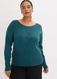 Cardigan in misto viscosa a maglia fine e fluente, bonprix