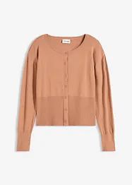Cardigan in misto viscosa a maglia fine e fluente, bonprix