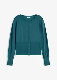 Cardigan in misto viscosa a maglia fine e fluente, bonprix