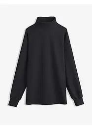 Felpa a collo alto in tessuto effetto neoprene, bonprix