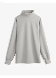 Felpa a collo alto in tessuto effetto neoprene, bonprix