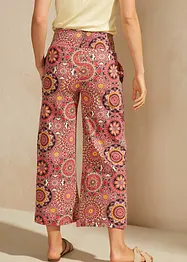 Pantaloni culotte larghi in jersey con cinta smock, bonprix