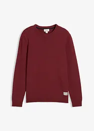 Maglione in filato fine con cotone riciclato, bonprix