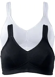 Reggiseno senza ferretto  con cotone biologico (pacco da 2), bonprix