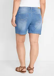Shorts di jeans slim fit, vita media (pacco da 2), bonprix