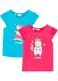 T-shirt in puro cotone biologico (pacco da 2), bonprix