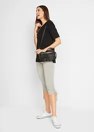 Leggings capri con arricciature (pacco da 2), bonprix