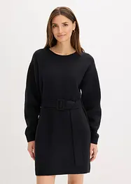 Miniabito in maglia con morbida lana e cintura, bonprix
