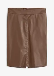 Gonna longuette in similpelle, bonprix