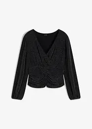 Maglia a maniche lunghe glitterata, bonprix
