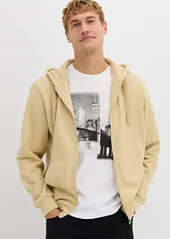 Felpa con zip e cappuccio, bonprix