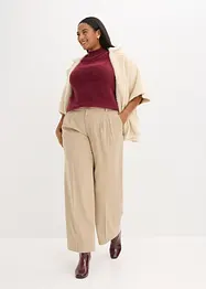 Pantaloni a palazzo con pinces, bonprix