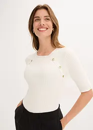 Maglione in filato fine di misto viscosa fluente, bonprix