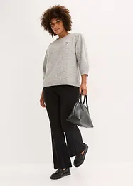 Pantaloni con elastico in vita in punto di Roma, bonprix