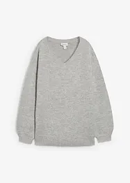 Maglione in filato fine morbido con maniche a palloncino, bonprix