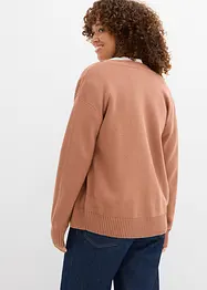 Cardigan in filato fine a coste Milano, bonprix