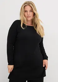 Maglione lungo con cotone riciclato, bonprix