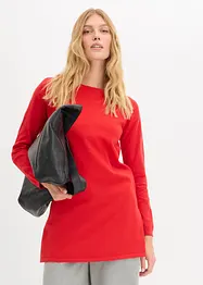 Maglione lungo con cotone riciclato, bonprix