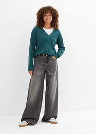 Cardigan in filato fine a coste Milano, bonprix