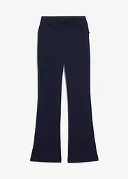 Pantaloni a zampa elasticizzati in cotone biologico, bonprix