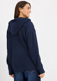 Felpa lunga con zip, bonprix