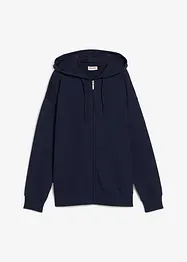Felpa lunga con zip, bonprix