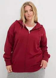 Felpa lunga con zip, bonprix