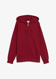 Felpa lunga con zip, bonprix