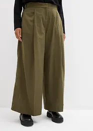 Pantaloni con fibbie ai lati in misto viscosa, bonprix