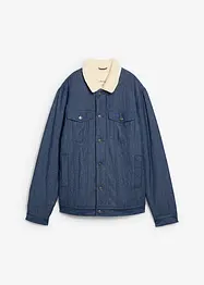 Giacca di jeans con fodera teddy, bonprix