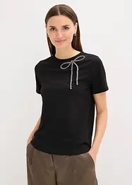 Maglia con applicazione di strass, bonprix