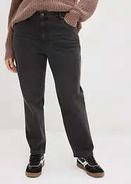 Jeans cropped straight, vita alta, bonprix