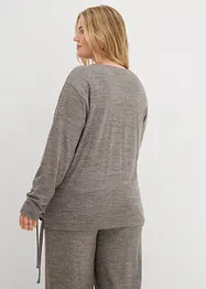Cardigan incrociato effetto maglia, bonprix