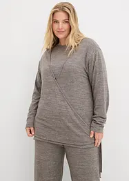 Cardigan incrociato effetto maglia, bonprix