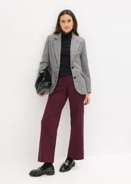 Blazer con motivo spigato in misto lana, bonprix