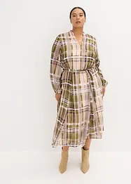 Abito in chiffon con cintura da annodare, bonprix