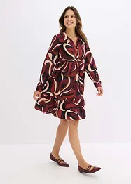 Abito tunica in satin fluente, bonprix