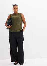 Top in crinkle operato, bonprix