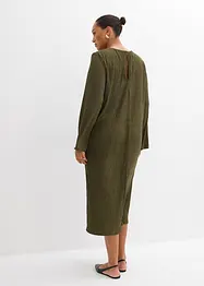 Abito midi in crinkle strutturato, bonprix