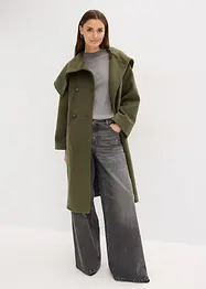 Cappotto a collo ampio in simil lana, bonprix