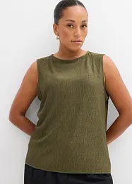 Top in crinkle operato, bonprix