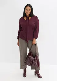 Maglia strutturata con fiocco staccabile, bonprix