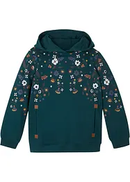 Felpa con cappuccio in puro cotone biologico, bonprix