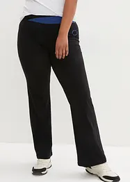 Pantaloni sportivi in cotone, svasati, bonprix