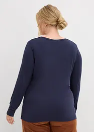 Maglia a maniche lunghe in misto viscosa morbido, bonprix