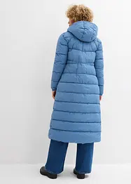 Giubbotto lungo trapuntato con cappuccio, bonprix