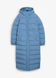 Giubbotto lungo trapuntato con cappuccio, bonprix