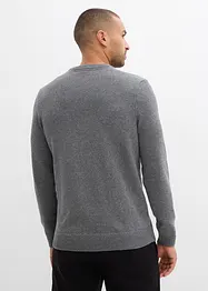 Maglione in filato fine con cotone riciclato, bonprix