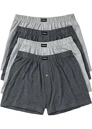 Boxer larghi in jersey con cotone morbido (pacco da 4), bonprix